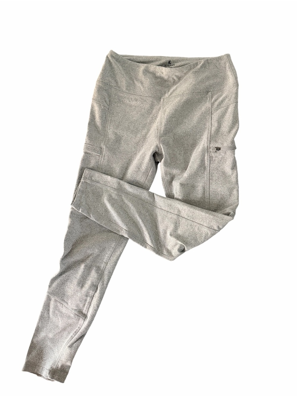 Kyodan Light Gray Active Super Soft Leggings with Side Pockets